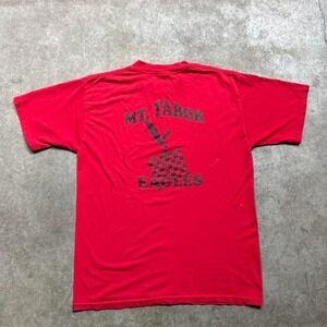 Red vintage 90s mt tabor Portland chess tee Mens size small